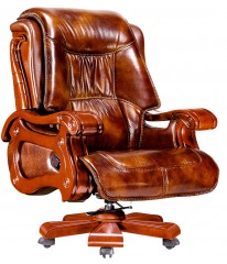  EXECUTIVE LEATHER OFFICE RECLINER CHAIR 